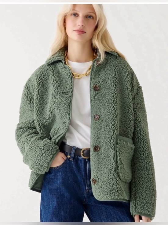 J. Crew Jackets & Blazers - J. Crew Faux sherpa Barn Jacket